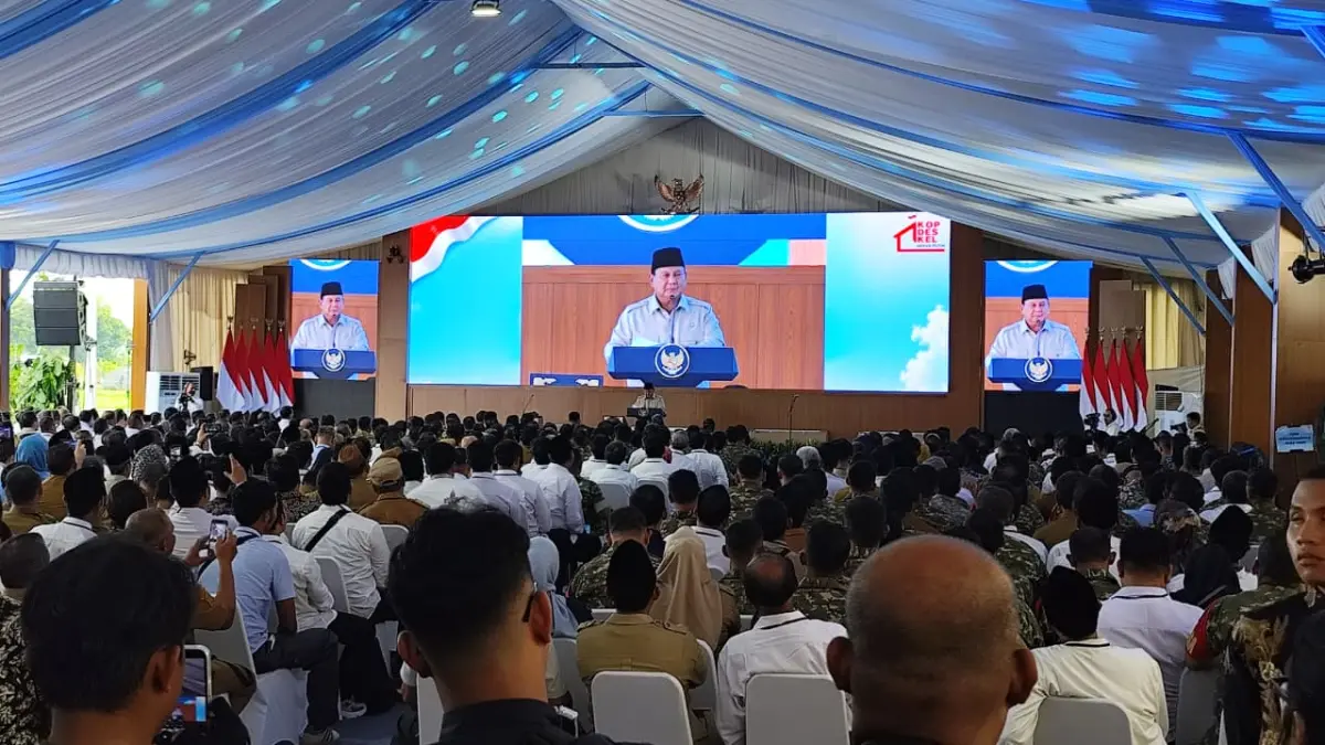 Presiden Prabowo resmikan Koperasi Desa Merah Putih di Nglawak, Kertosono