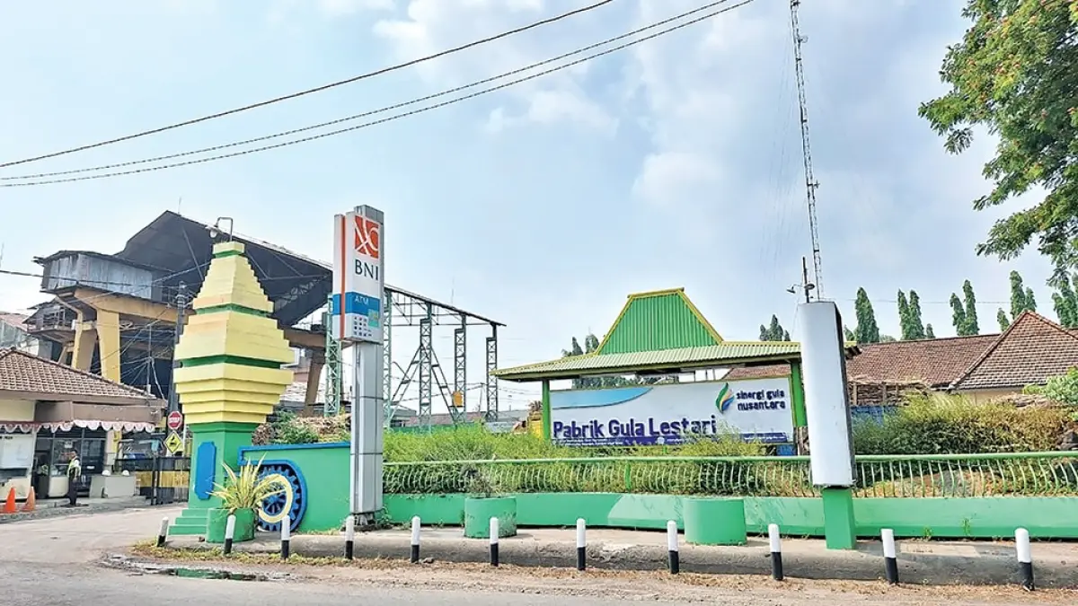 BERMANFAAT UNTUK MASYARAKAT: Pabrik Gula (PG) Lestari melaksanakan giling tahun ini. Banyak manfaat didapat masyarakat sekitar. (zafira inas/jprk)