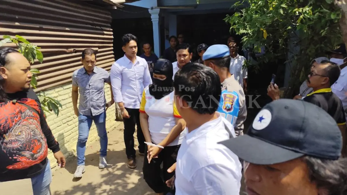 Rekonstruksi Pembunuhan Gatot di Kaloran