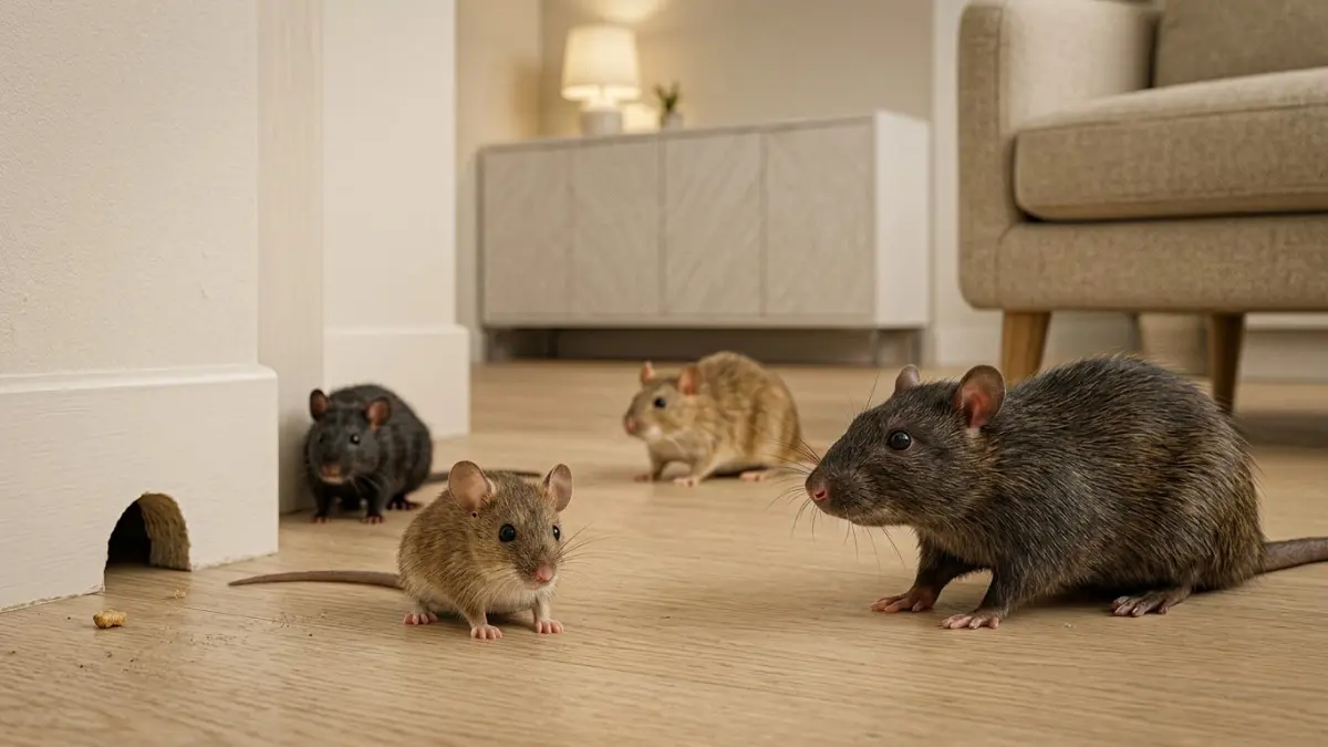 Tikus masuk rumah (ilustrasi)