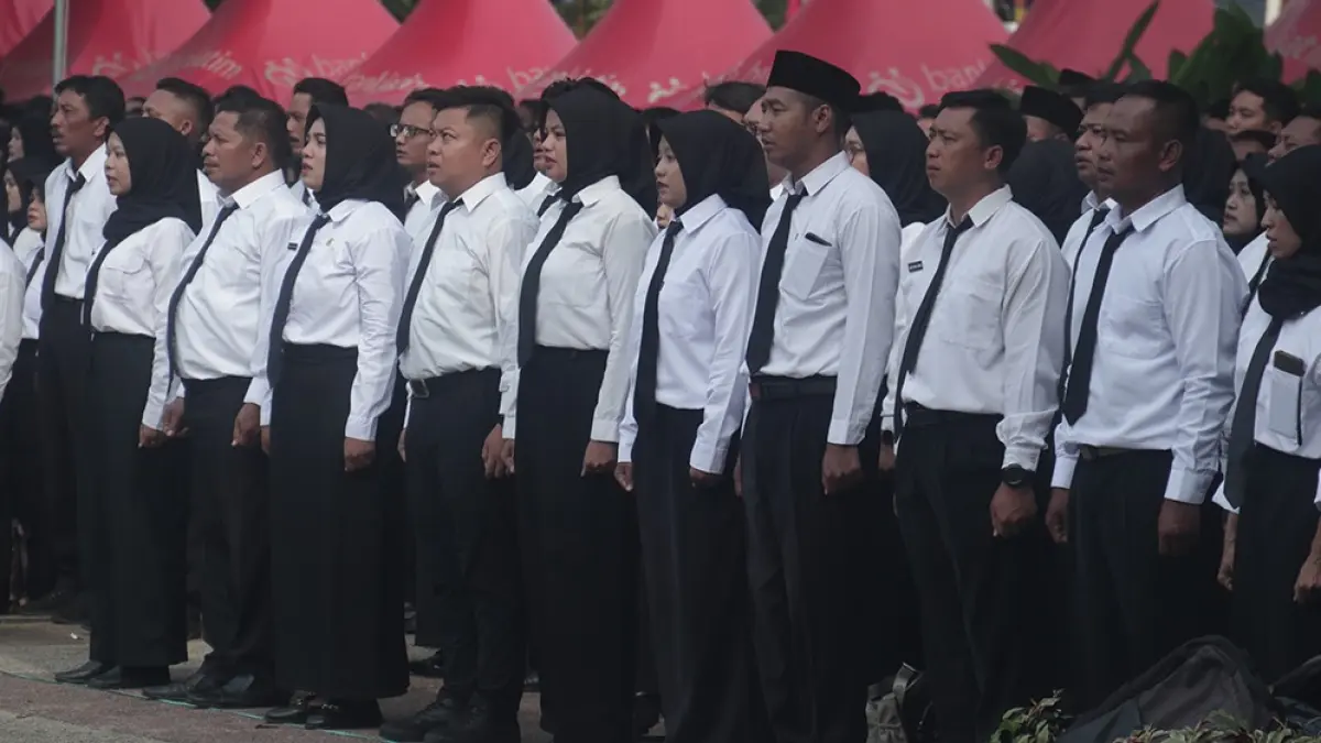 Pemkab Nganjuk beharap,bantuan dari Pemerintah Pusat dapat menekan anggaran belanja pegawai. (karen wibi/jprk)