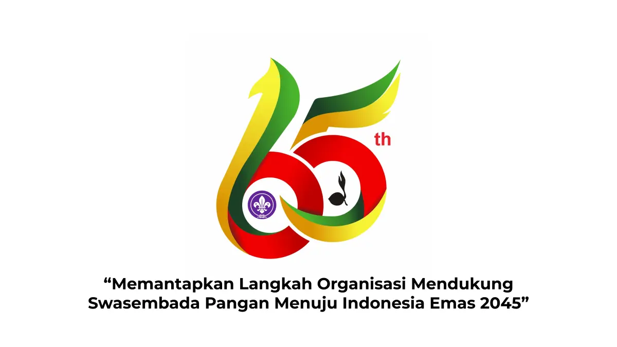 Logo Hari Pramuka ke-65 tahun 2026 dengan tema menuju Indonesia Emas 2045.