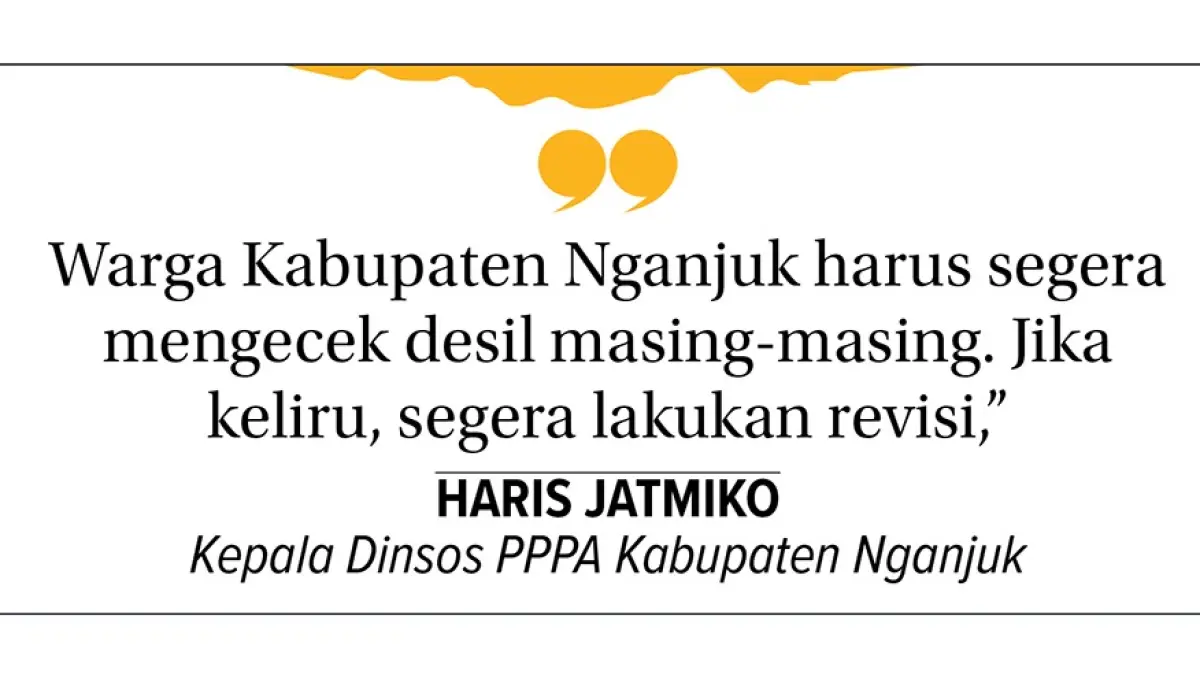 Saat mengecek desil banyak siswa miskin yang desilnya melonjak.