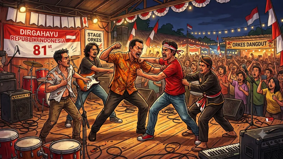 Cekcok Saat Orkes HUT RI Berujung Maut