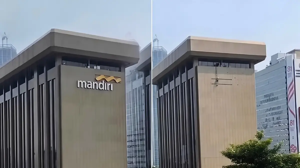 Logo Bank Mandiri Menghilang