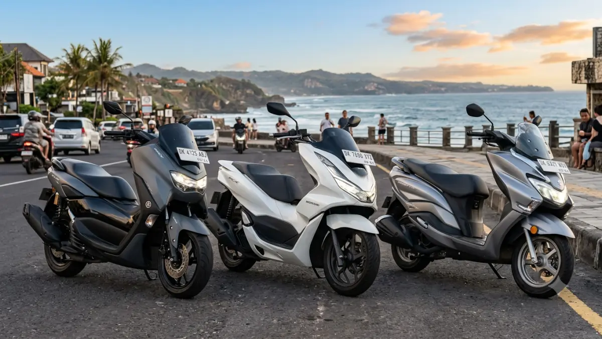 Yamaha NMAX, Honda PCX, Suzuki Burgman