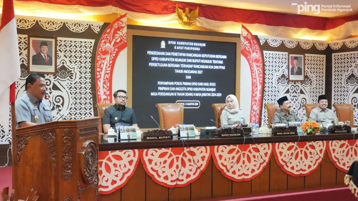 Rapat Paripurna di DPRD Nganjuk
