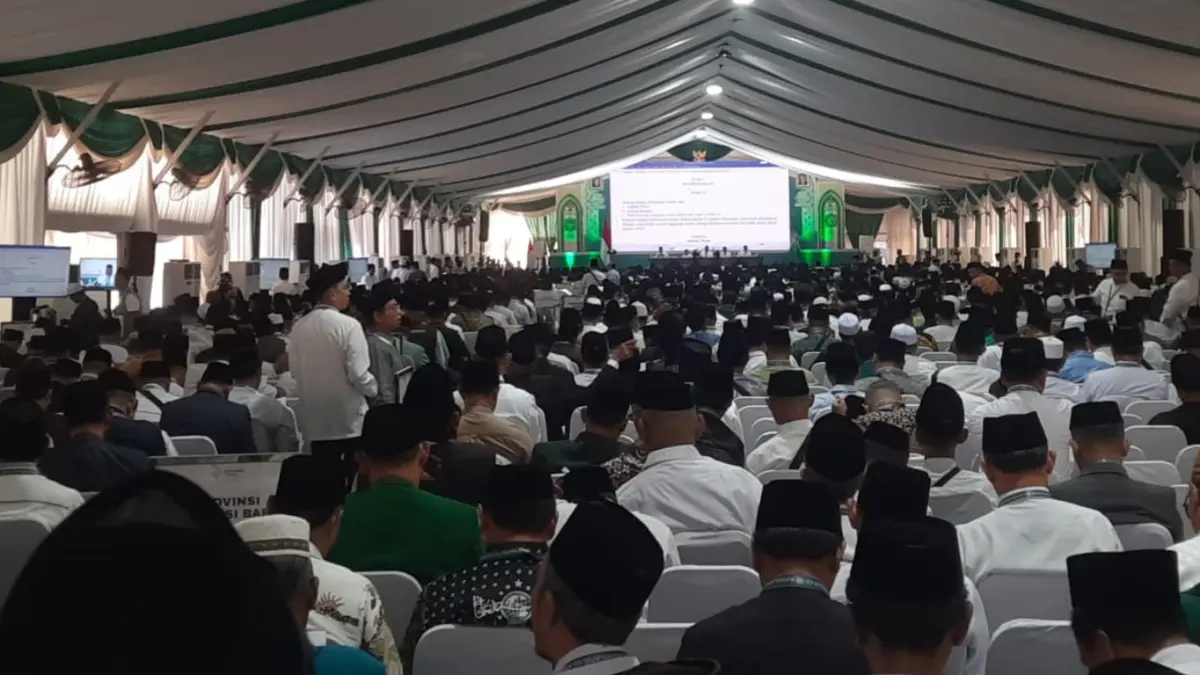 Suasana Muktamar ke-35 NU yang diselenggarakan di Jombang. 