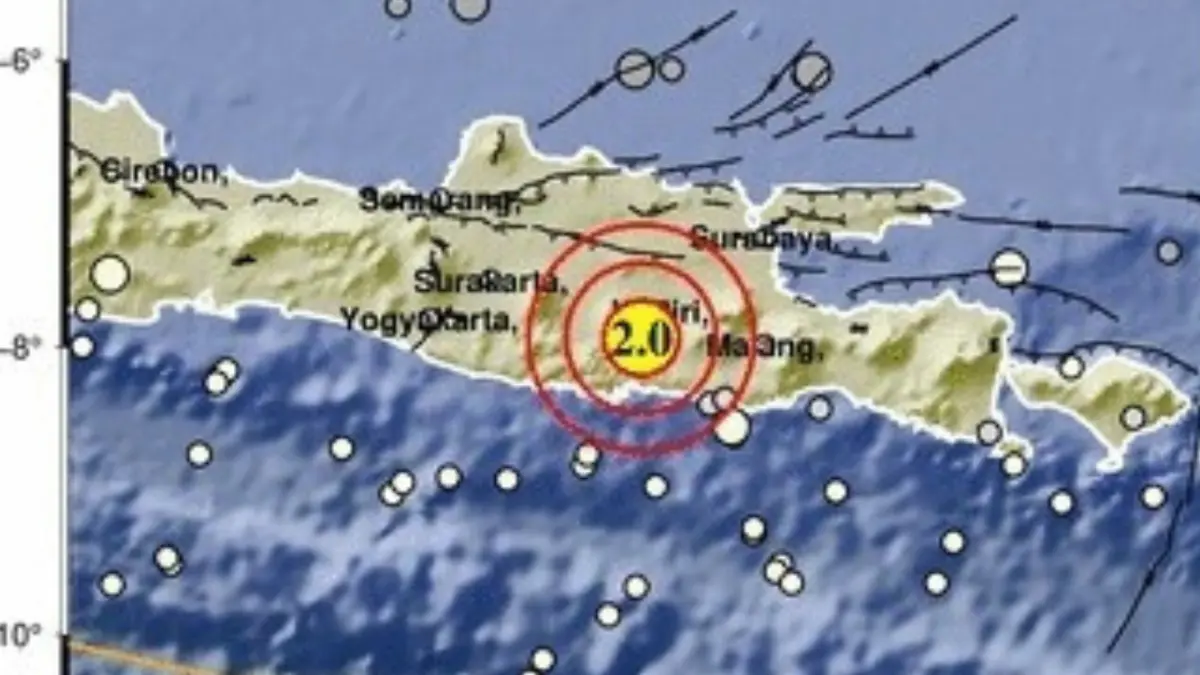 Titik lokasi gempa dari BMKG