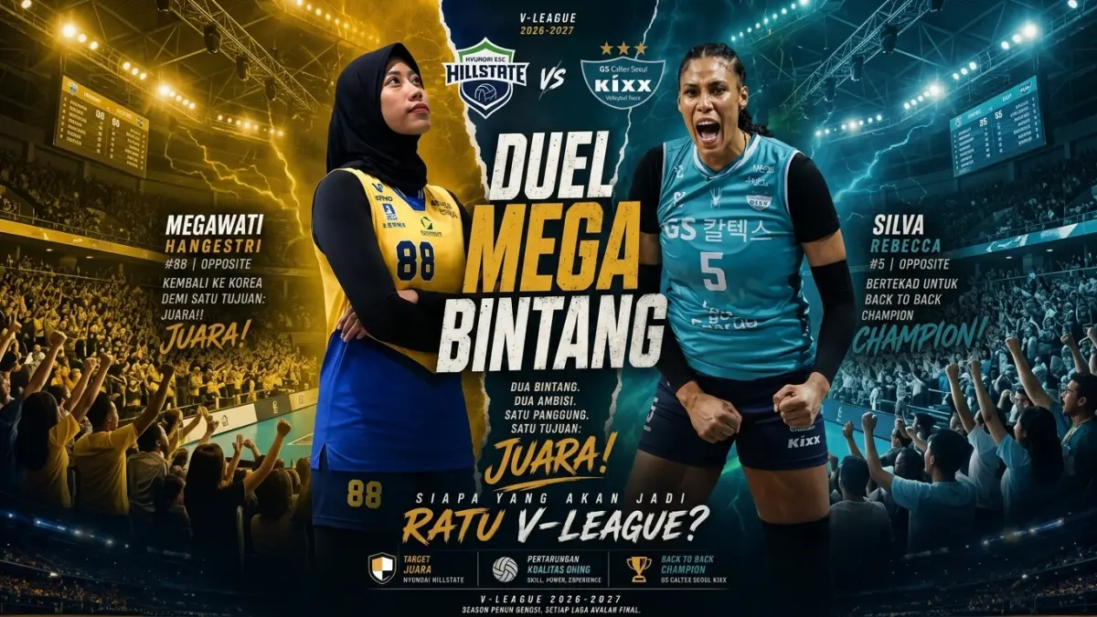 Megawati Hangestri Vs Gyselle Silva, Duel Mesin Poin di KOVO Cup 2026