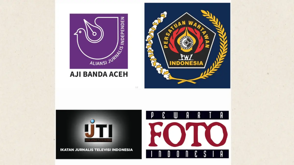 Logo empat organisasi profesi pers
