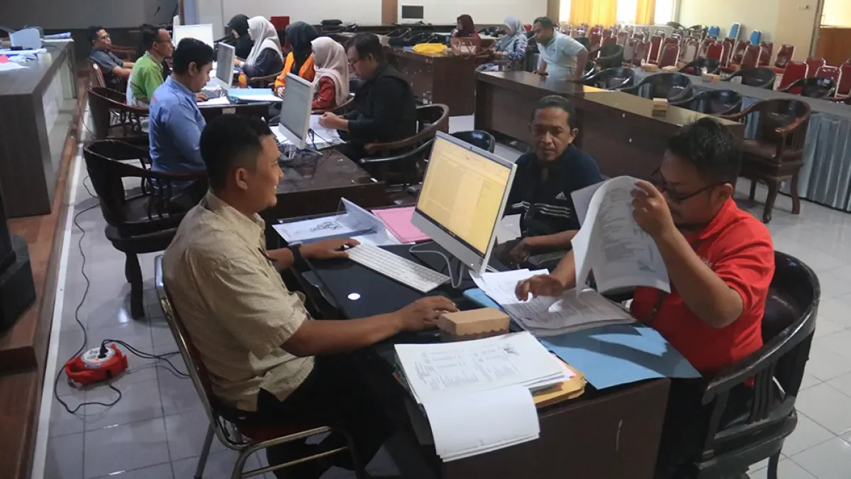 Pemkab Nganjuk berkomitmen untuk memeperpanjang kontrak paruh waktu yang bekerja sesuai target dan tupoksi masing-masing. (karen wibi/jprk)