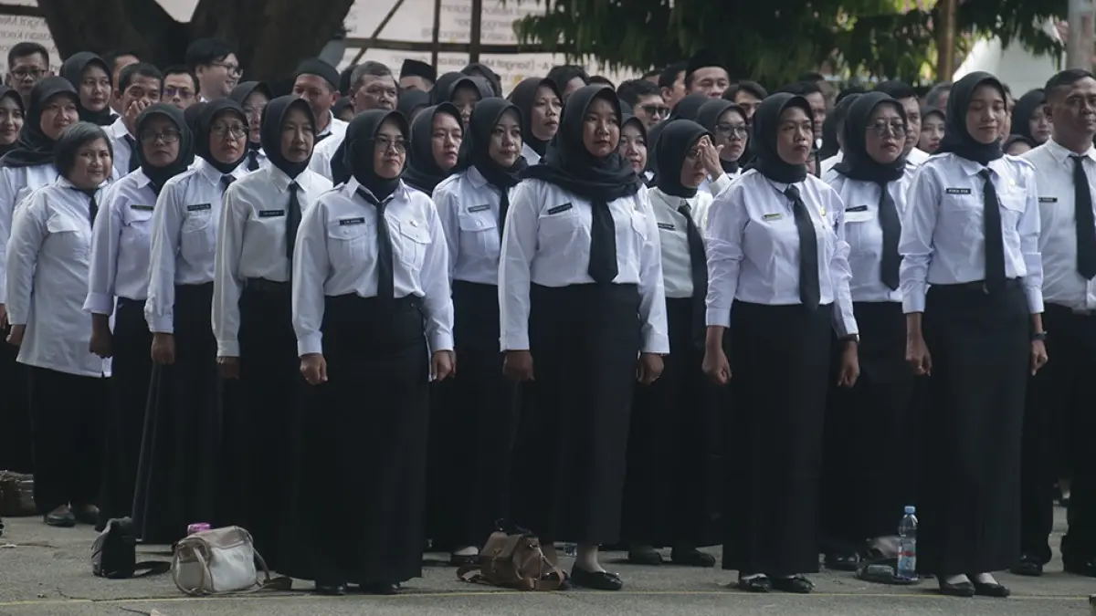 Bukan tanpa alasan, menurut NU, banyak keuntungan ketika dirinya diangkat menjadi PPPK penuh waktu. Salah satunya terkait gaj. (karen wibi/jprk)