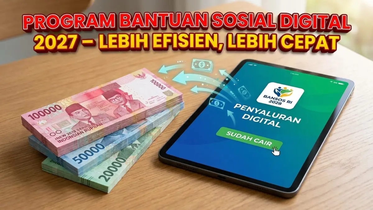 Bansos Digital 2027 Masuk Rekening, 50 Juta Warga Miskin Jadi Sasaran Utama