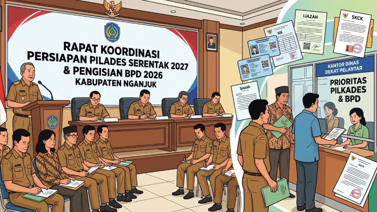 Ilustrasi Pilkades Serentak Nganjuk