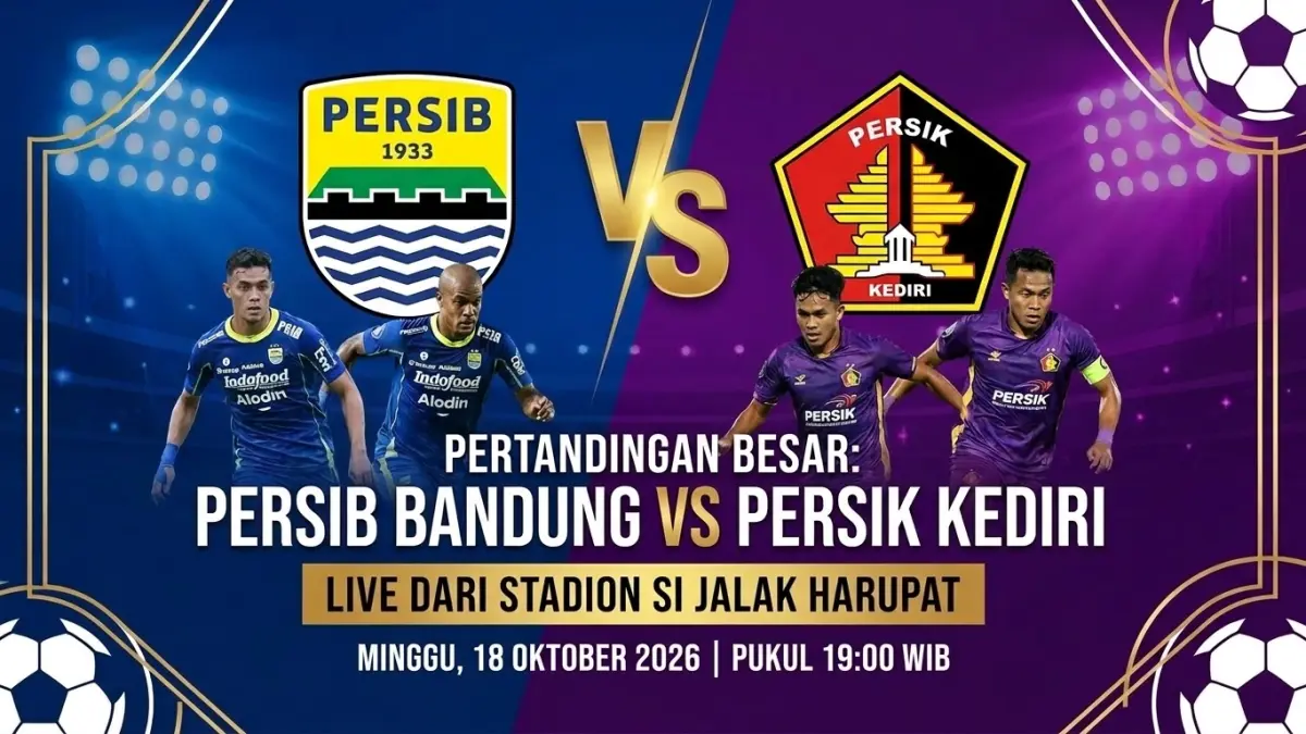 Jadwal Persib Bandung vs Persik Kediri