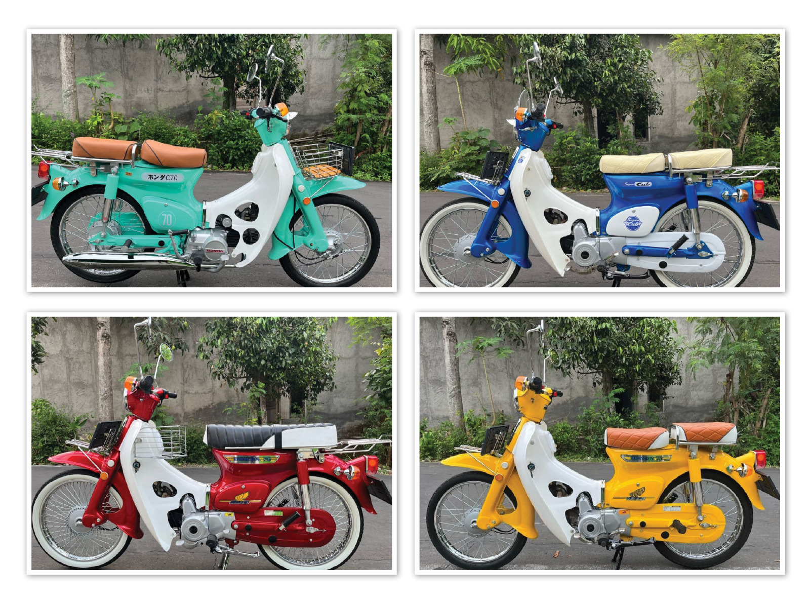 EYE-CATCHING: : Body yang menarik dan bisa dimodifikasi dengan tampilan cantik menjadi daya tarik motor klasik ini.