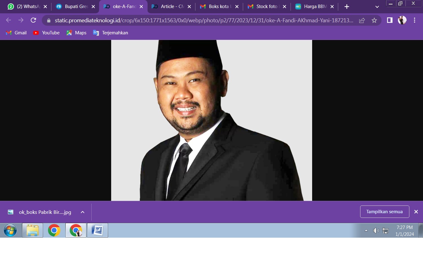 Bupati Gresik H. Fandi Akhmad Yani, S.E