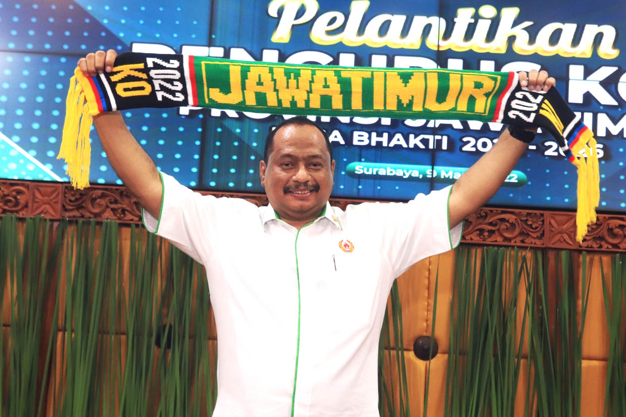 Ketua Umum KONI Jatim Muhammad Nabil sukses mengembangkan dunia olahraga di Jatim.