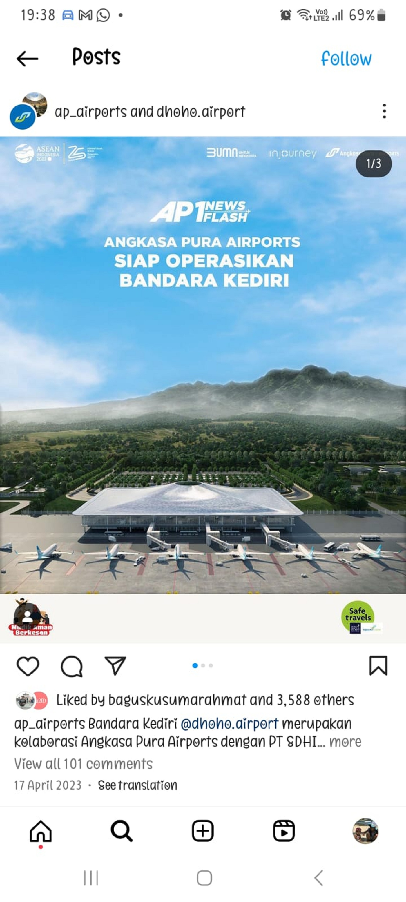SEGERA DIBUKA: Bandara Dhoho baru saja menyelesaikan tahapan kalibrasi yang dilakukan oleh Direktorat Jenderal Perhubungan Udara Kemenhub.