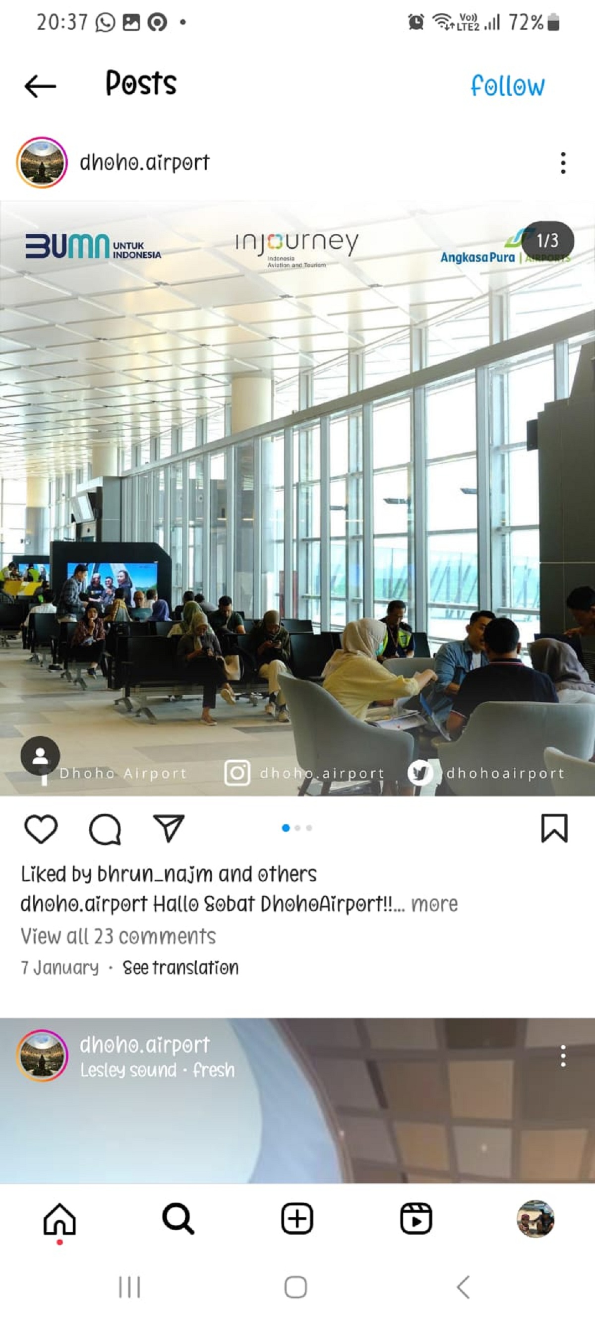 SARANA PEMASARAN: Bandara Internasional Dhoho Kediri menyediakan tiga stan untuk produk UMKM lokal.