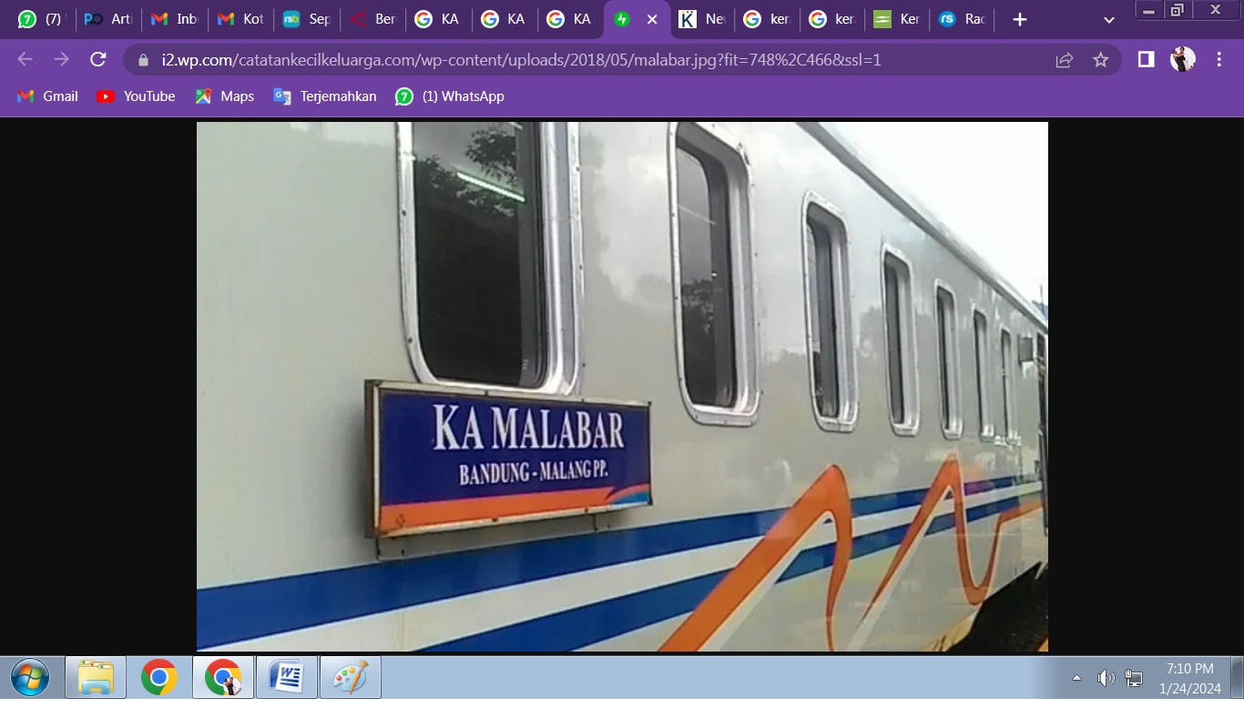 Di awal tahun ini PT KAI meluncurkan tiga KA baru, salah satunya keberangkatan pagi KA Malabar.