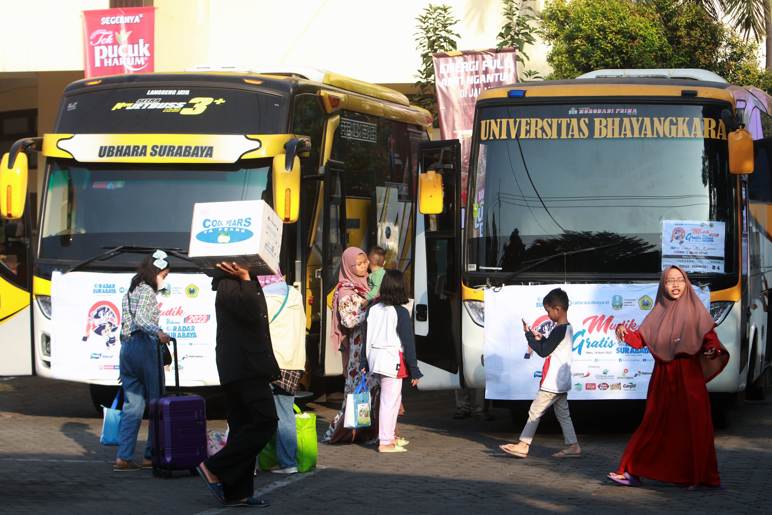 Sudah 15 kali Radar Surabaya menyelenggarakan kegiatan mudik bareng dan setiap tahunnya antusias peserta begitu luar biasa.