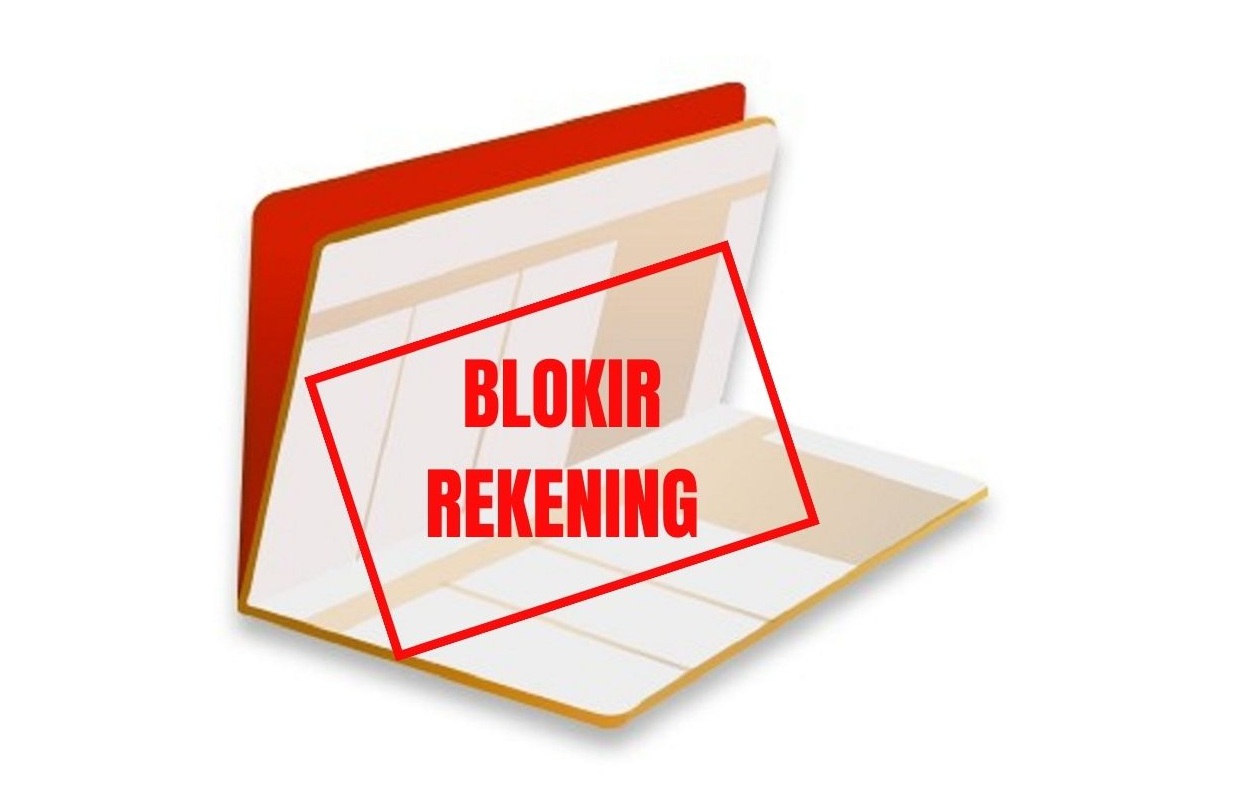 Ilustrasi blokir rekening.