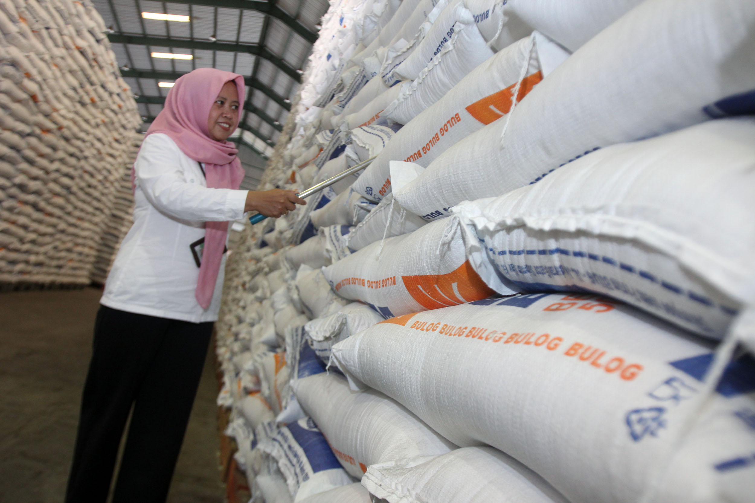 DIOPTIMALKAN: Bulog Jatim terus meningkatkan serapan beras lokal untuk memperkuat cadangan.