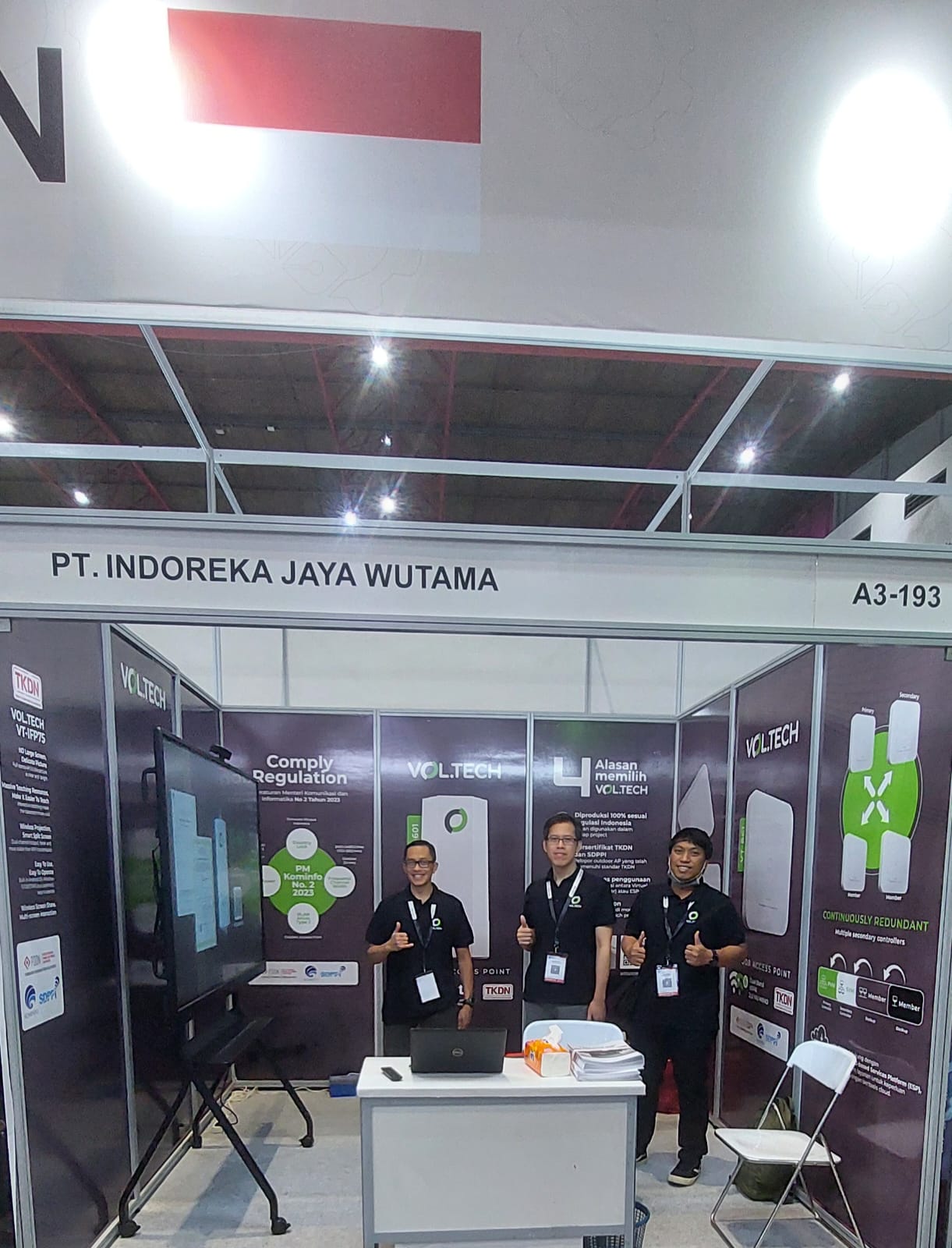 VOL.TECH tergabung dalam booth Kementerian Perindustrian Republik Indonesia dalam Indonesia Expo & Summit (IIXS) di Jakarta International Expo Kemayoran.