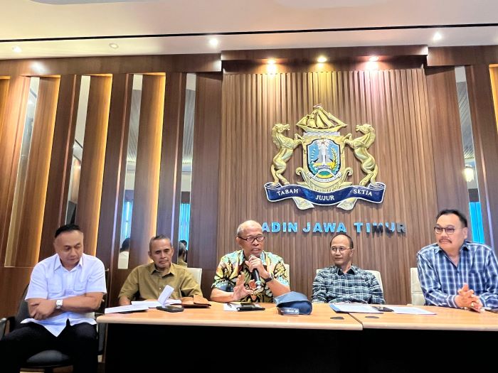 KOMPAK: Pengusaha Jawa Timur Ketika menyuarakan pendapatnya tentang RPM Tarif Kepelabuhanan Perubahan atas PM Perhubungan Nomor 121/2018 turunan dari UU 17/2008 pasal 110.
