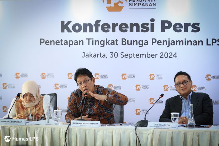 RILIS: Ketua Dewan Komisioner LPS Purbaya Yudhi Sadewa menjelaskan mengenai TBP periode 1 Oktober 2024 hingga 31 Januari 2025.