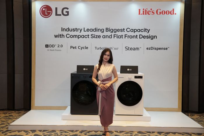 INOVATIF: LG Washing Machine AI DD 2.0 dirancang untuk menjawab kebutuhan mesin cuci dengan kapasitas besar, namun tak mensyaratkan ruang lapang dalam penempatan.