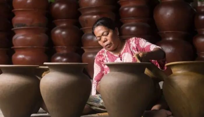 SENI KRIYA: Ekonomi kreatif (ekraf) ditetapkan menjadi salah satu mesin pertumbuhan ekonomi baru dengan kontribusi dipatok 8,37 persen terhadap PDB di 2029.