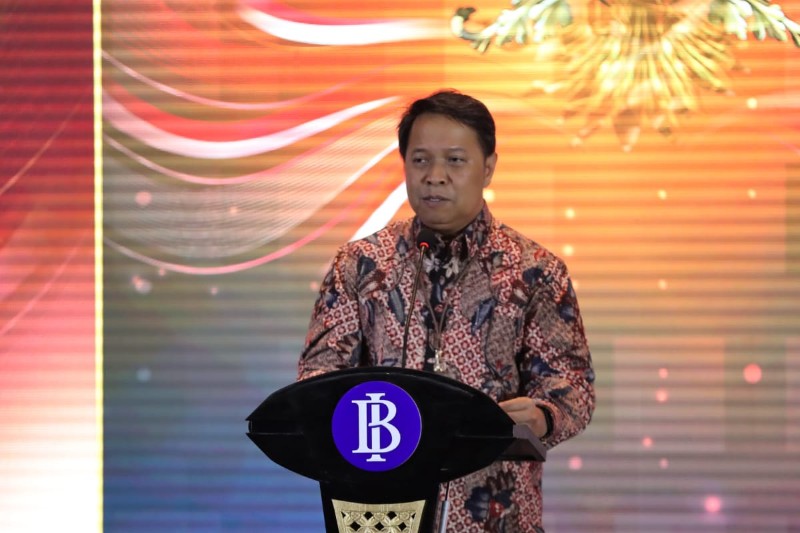 FOKUS: Deputi Kepala Perwakilan Bank Indonesia (BI) Jawa Timur M Noor Nugroho dalam Pertemuan Tahunan Bank Indonesia 2024