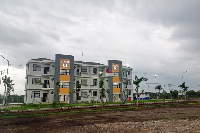 LUAS: Rusunami Eco Wonosakti yang dikembangkan Pemkot Surabaya di kawasan Medokan Ayu.