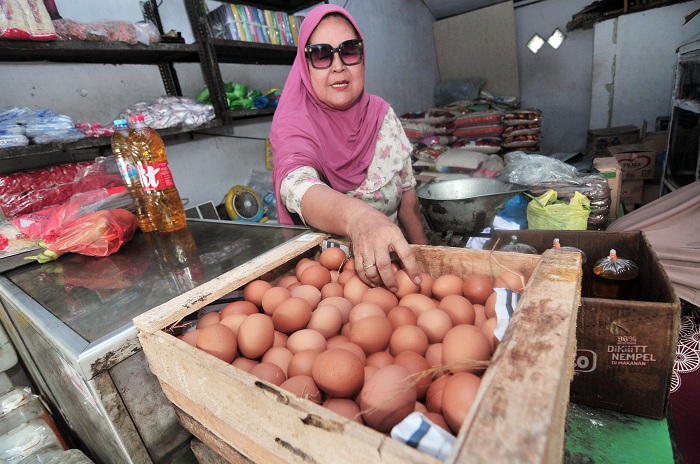 PILIH: Harga telur di Kota Surabaya terus mengalami kenaikan hingga tembus Rp 28.000 per kg.