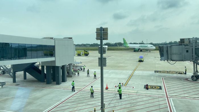 SIAP: Suasana di Bandara Dhoho Kediri. Tahun depan Bandara Dhoho akan mulai melakukan perjalanan umrah secara langsung ke Tanah Suci.