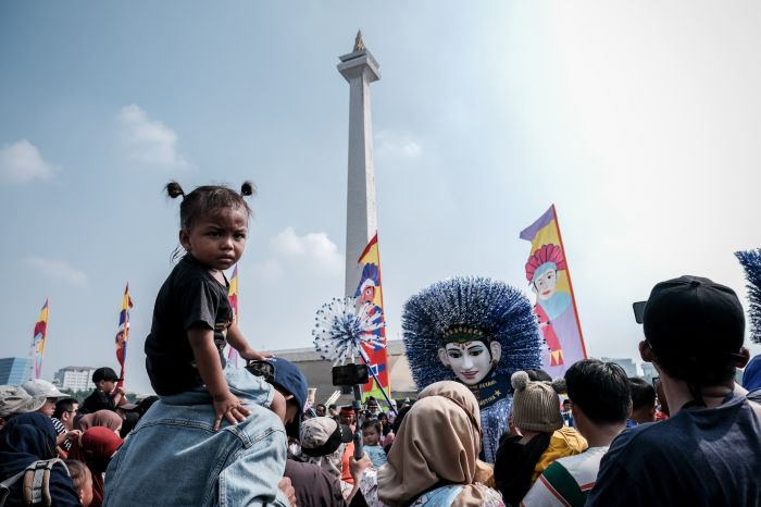IBU KOTA: Monumen Nasional atau Monas yang ada di Jakarta adalah salah satu wisata di Indonesia yang sudah menggunakan Augmented Reality.