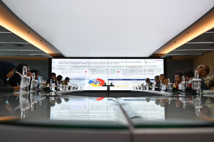 KOORDINASI: Pertemuan Kemenhub dan Komdigi membahas persiapan Angkutan Lebaran 2025 di Jakarta, Rabu (5/2/2025).