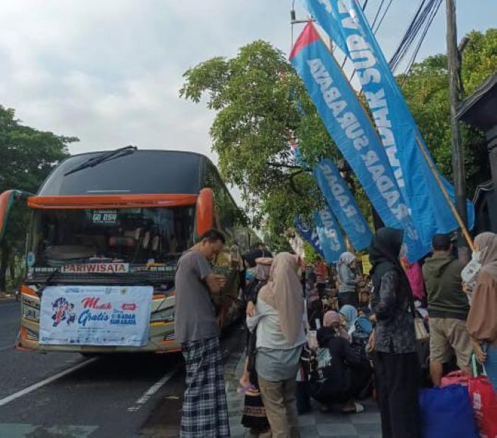 SIAP-SIAP: Mudik Gratis Bareng Radar Surabaya tahun lalu diikuti ratusan pemudik dengan berbagai tujuan di Jawa Timur.