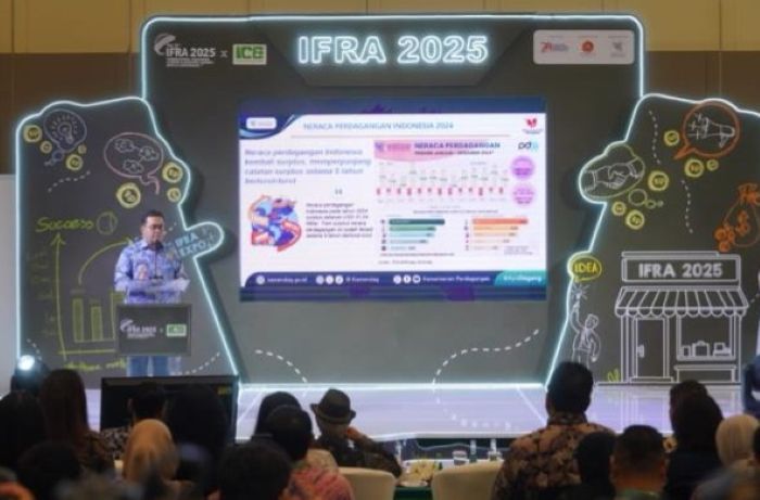 PIDATO: Menteri Perdagangan Budi Santoso (Busan) membuka The 23rd Internasional Franchise, License and Business Concept Expo and Conference (IFRA) dan Internasional Culinary Expo (ICE) 2025.