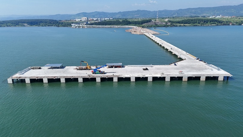 ON TARGET: Dibangun sejak 5 Juni 2024, pembangunan fisik Terminal Purpose Batang di Kabupaten Batang, Jawa Tengah, sudah mencapai 76 persen.