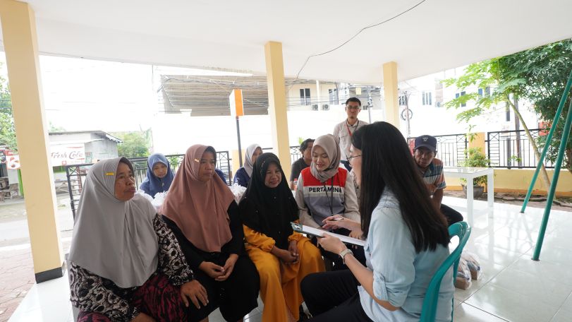 BERBAGI: Aksi kepedulian sosial Pertagas diwujudkan melalui Program Konseling Kesehatan Jiwa yang dilaksanakan di Pendopo Sehati, Desa Ganggangpanjang, Tanggulangin, Sidoarjo, Rabu (28/5/2025).