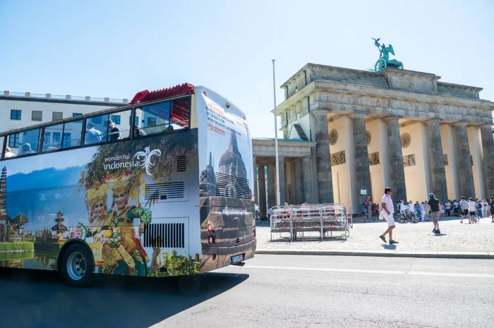 JALAN-JALAN: Kementerian Pariwisata kian gencar mempromosikan pariwisata di kancah global melalui kampanye Wonderful Indonesia, di antaranya di Berlin dan Roma.