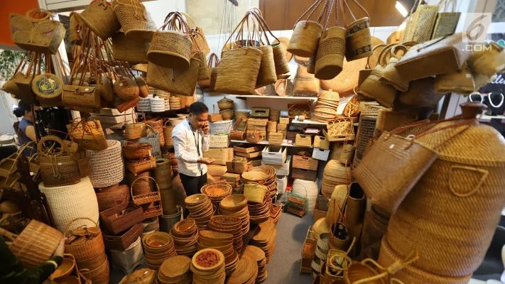 PAMERAN: Inacraft menjadi salah satu sarana industri kerajinan nasional untuk mengenalkan produknya di pasar internasional.