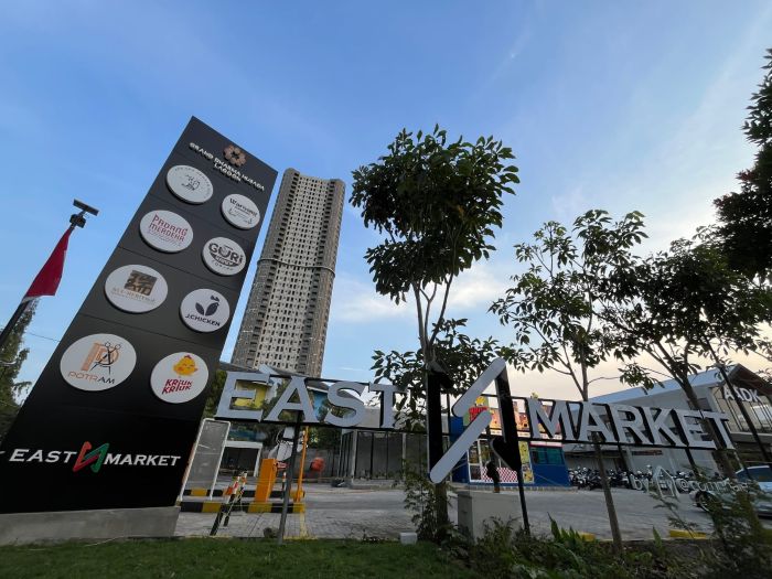FASILITAS: Grand Dharmahusada Lagoon (GDL) yang dikembangkan PT PP Properti Tbk (PPRO) terus menambah fasilitas hunian apartemen dengan menghadirkan East Market.