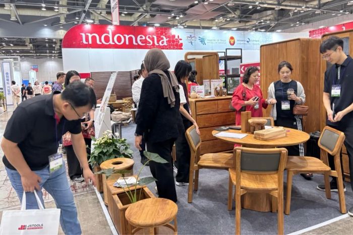 LARIS: Salah satu peserta pameran furnitur Kofurn 2025 di Kota Goyang, Provinsi Gyeonggi, Korea Selatan, 28-31 Agustus 2025.