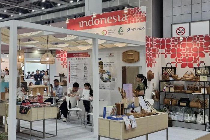 MENDUNIA: Pameran usaha mikro dan kecil (UMK) binaan PT Pelabuhan Indonesia (Pelindo) di Tokyo International Gift Show Autumn.