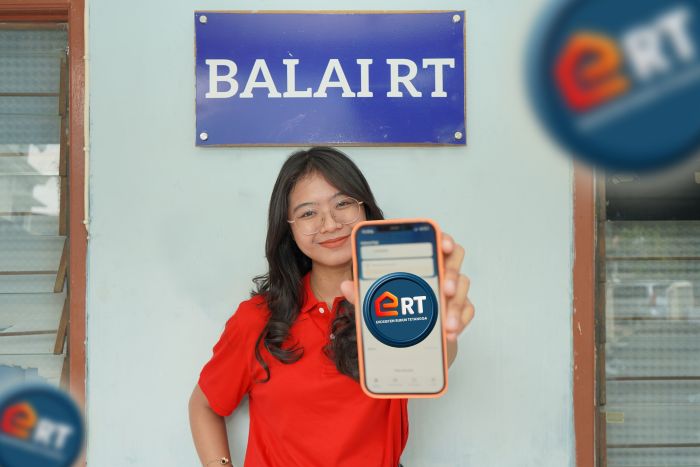KEMUDAHAN: Aplikasi eRT yang hadir untuk memudahkan pengelolaan kegiatan sosial di tingkat RT dan RW.